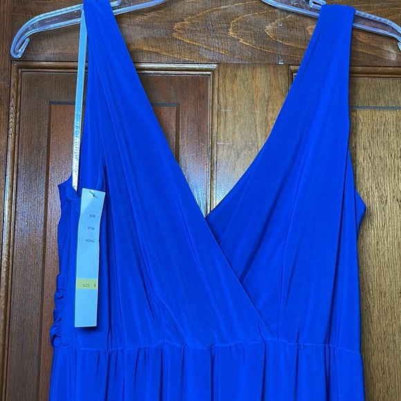 Royal Blue Floor Length Dress - Picture 5 of 7